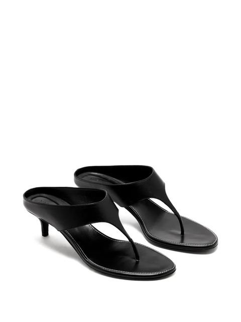 Magda Butrym 45mm Thong leather heeled sandals - Black - zdjęcie produktu nr 2