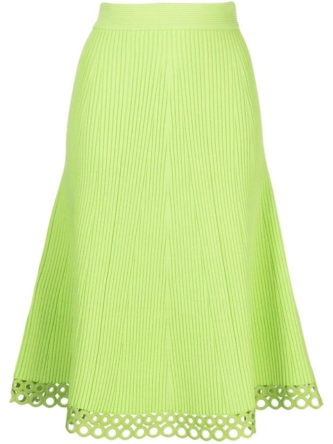 Simkhai A-line ribbed midi skirt - Green - zdjęcie produktu nr 1