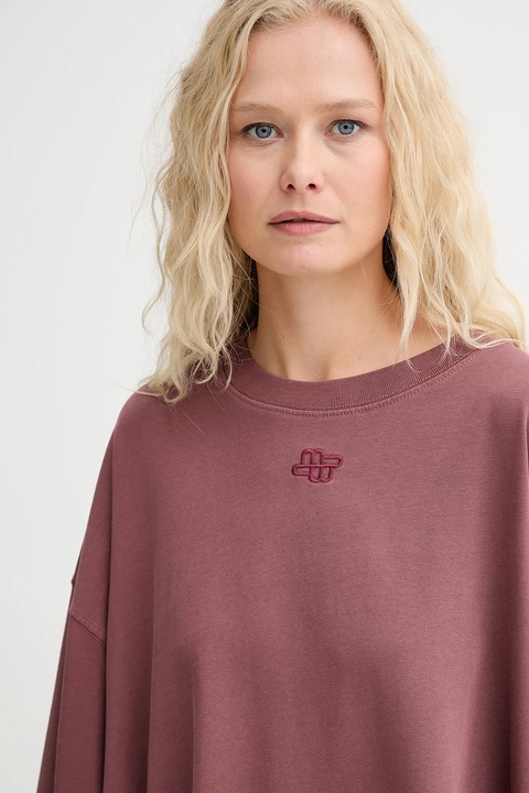MUNTHE t-shirt bawełniany LIPPINI damski kolor pomarańczowy 253111925365 - zdjęcie produktu nr 1