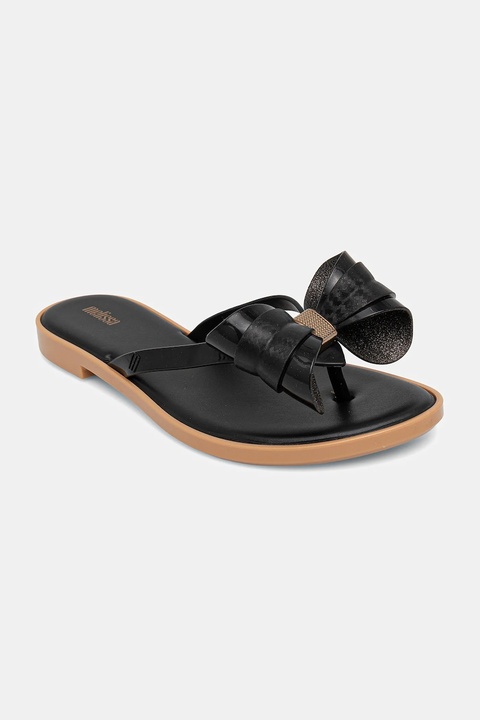 Melissa japonki MELISSA FLIP FLOP SLIM V AD damskie kolor czarny na płaskim obcasie M.35748.AU002 - zdjęcie produktu nr 1