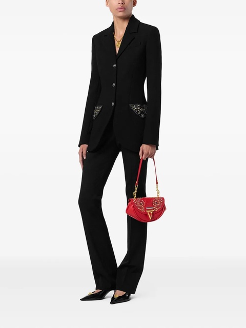 Versace Virtus crystal-embellished shoulder bag - Red - zdjęcie produktu nr 2