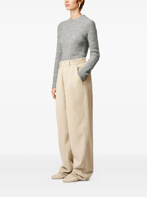 AMI Paris cotton wide-leg trousers - Neutrals - zdjęcie produktu nr 2