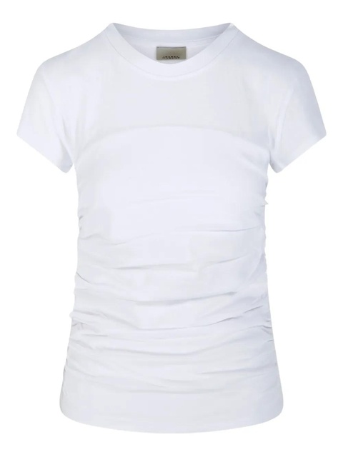 MARANT ÉTOILE gathered short-sleeve T-shirt - White - zdjęcie produktu nr 1