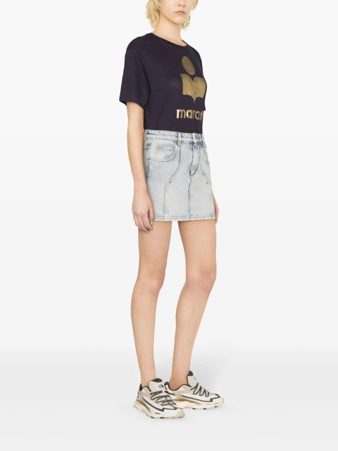 MARANT ÉTOILE Vesna denim miniskirt - Blue - zdjęcie produktu nr 2