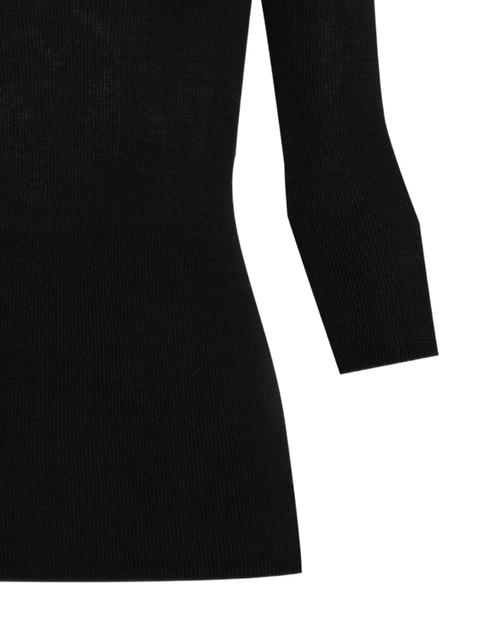 ISABEL MARANT ribbed V-neck top - Black - zdjęcie produktu nr 2