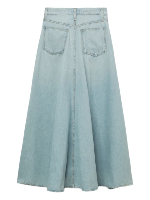 AGOLDE denim flared maxi skirt - Blue - zdjęcie produktu nr 2