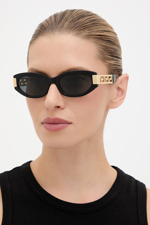 Versace okulary przeciwsłoneczne damskie kolor czarny 0VE4501 - zdjęcie produktu nr 1