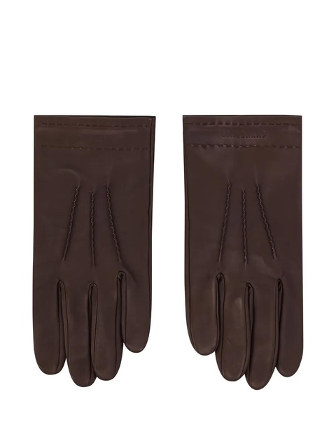 Longchamp leather gloves - Brown - zdjęcie produktu nr 1