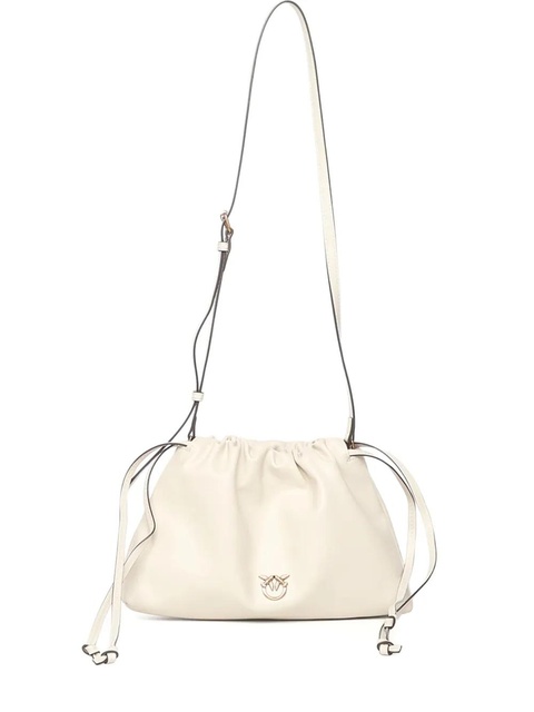 PINKO drawstring logo shoulder bag - White - zdjęcie produktu nr 1