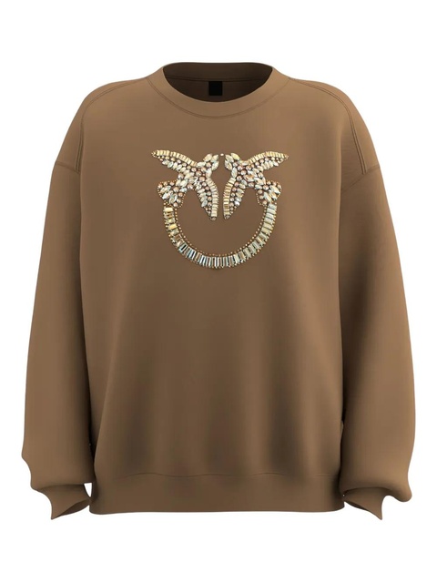 PINKO bird-embellished sweatshirt - Brown - zdjęcie produktu nr 1