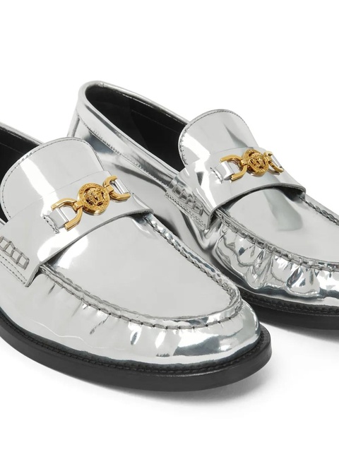 Versace Medusa metallic leather loafers - Silver - zdjęcie produktu nr 2