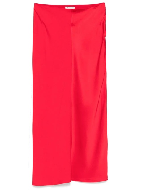 AMI Paris satin midi skirt - Red - zdjęcie produktu nr 1