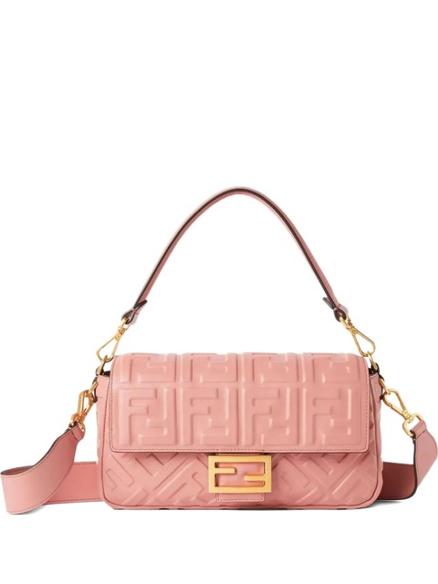 FENDI Baguette® FF motif-embossed shoulder bag - Pink - zdjęcie produktu nr 1