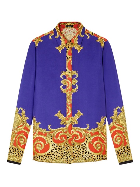 Versace baroque-print shirt - Purple - zdjęcie produktu nr 1
