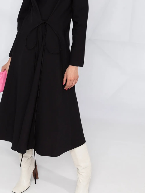 Valentino Garavani belted wool dress - Black - zdjęcie produktu nr 2