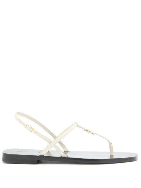 Proenza Schouler cross-strap flat sandals - White - zdjęcie produktu nr 1
