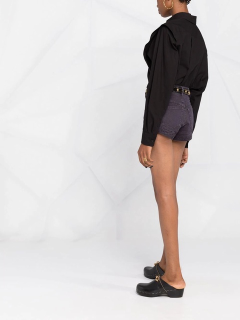 Isabel Marant Neidali denim shorts - Purple - zdjęcie produktu nr 2