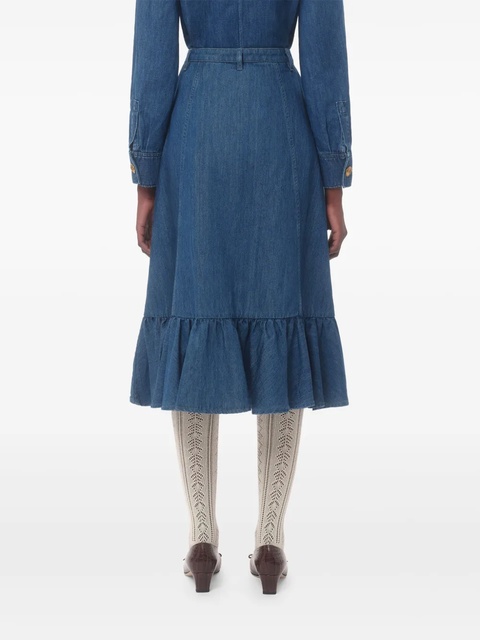 Valentino Garavani Lightweight denim skirt - Blue - zdjęcie produktu nr 2