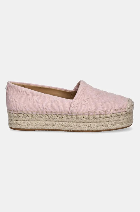 MICHAEL Michael Kors espadryle Lynn kolor różowy na platformie 40S5LYFP3D.653 - zdjęcie produktu nr 2