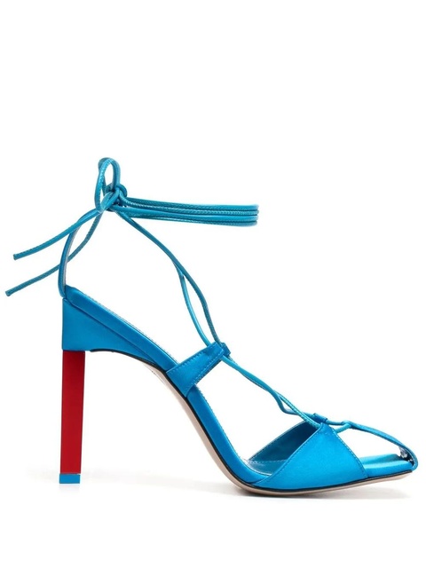 The Attico Adele 105mm lace-up sandals - Blue - zdjęcie produktu nr 1