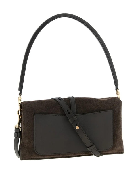 Tod's mini T Timeless suede shoulder bag - Brown - zdjęcie produktu nr 2