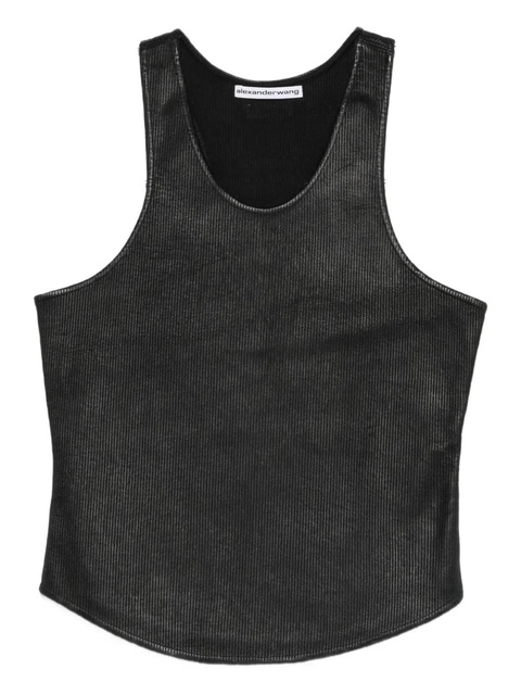 Alexander Wang ribbed tank top - Black - zdjęcie produktu nr 1