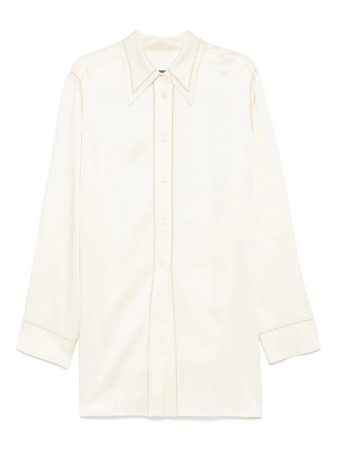 Jil Sander embroidered motif shirt - Neutrals - zdjęcie produktu nr 1