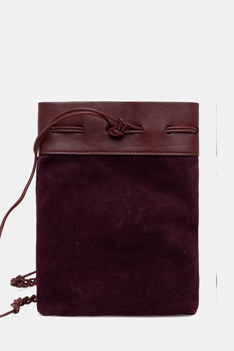 Forte Forte torebka skórzana kolor bordowy 14199.mybag - zdjęcie produktu nr 1