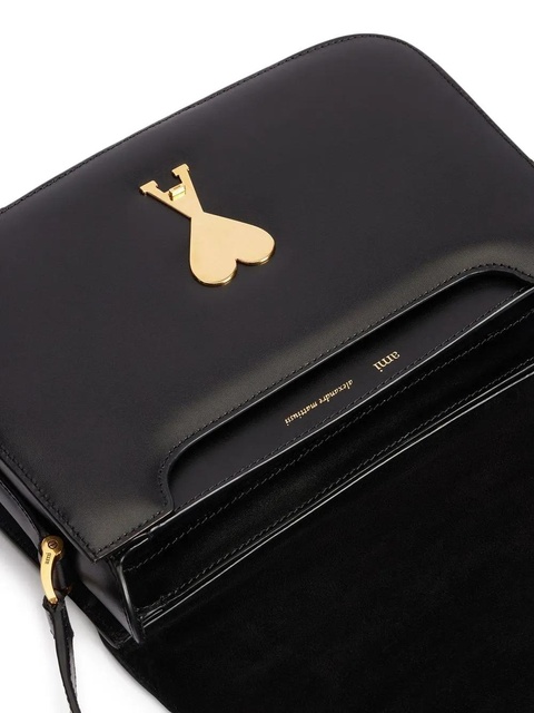 AMI Paris two-tone shoulder bag - Black - zdjęcie produktu nr 1