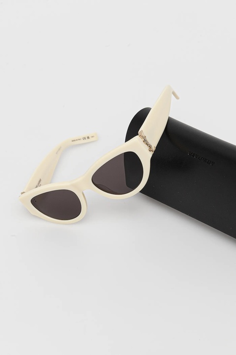 Saint Laurent okulary przeciwsłoneczne damskie kolor beżowy SL M94 - zdjęcie produktu nr 2