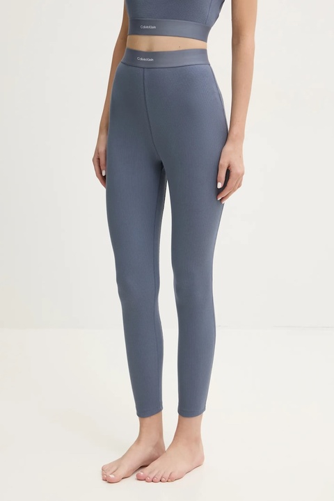Calvin Klein Underwear legginsy lounge kolor niebieski gładkie 000QS7220E - zdjęcie produktu nr 1
