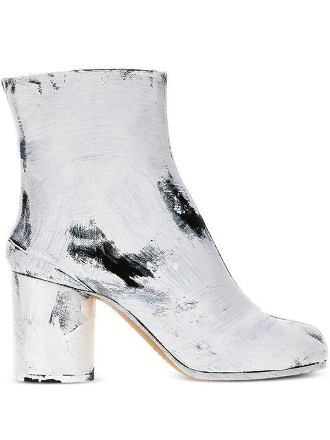 Maison Margiela 85mm Tabi paint-effect boots - White - zdjęcie produktu nr 1