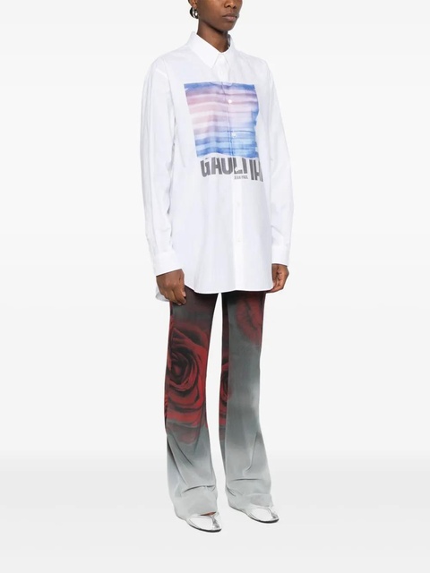 Jean Paul Gaultier graphic-print shirt - White - zdjęcie produktu nr 1