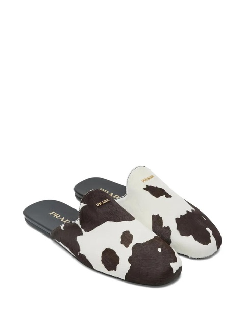 Prada leather slides - Black - zdjęcie produktu nr 1