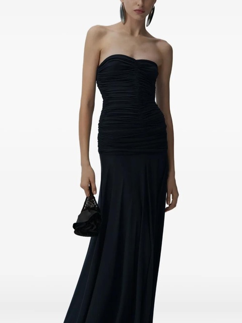Magda Butrym strapless ruched dress - Grey - zdjęcie produktu nr 2
