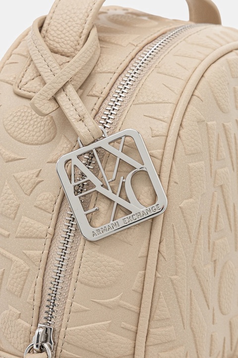 Armani Exchange plecak damski kolor beżowy mały gładki XW002234 AF15774 - zdjęcie produktu nr 2