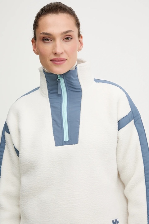 Helly Hansen bluza polarowa IMPERIAL damska kolor beżowy gładka 49581 - zdjęcie produktu nr 2