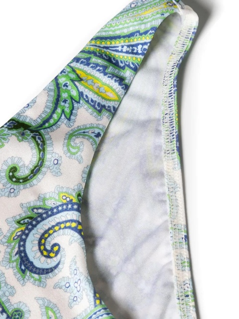 ZIMMERMANN Ottie ruffled wrap bikini - Green - zdjęcie produktu nr 2