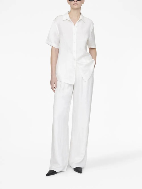 ANINE BING Carrie wide-leg trousers - White - zdjęcie produktu nr 2