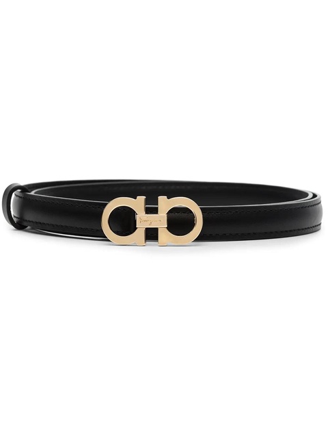 Ferragamo logo-plaque leather belt - Black - zdjęcie produktu nr 1