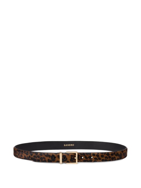 SANDRO leather belt - Brown - zdjęcie produktu nr 2