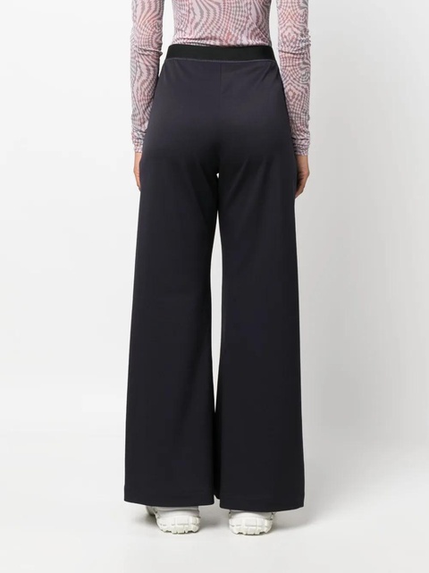 MM6 Maison Margiela seam-detail wide-leg trousers - Blue - zdjęcie produktu nr 2