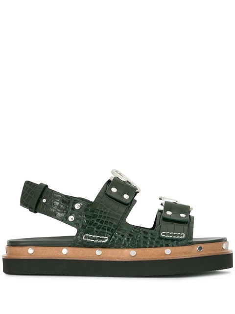 3.1 Phillip Lim Alix flatform sandals - Green - zdjęcie produktu nr 2