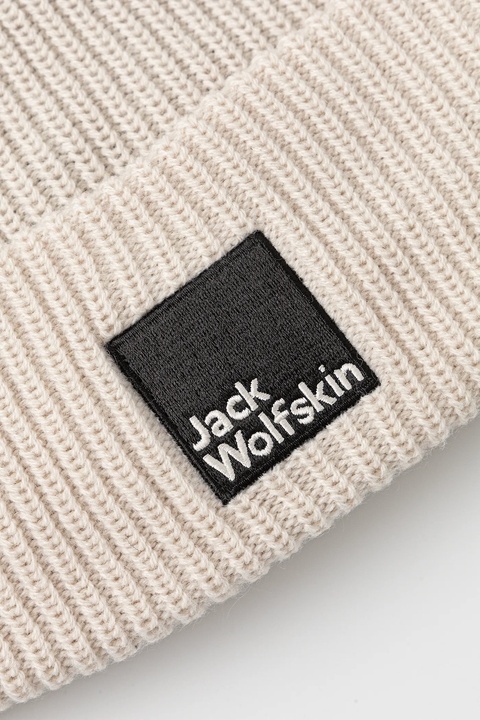 Jack Wolfskin czapka PERGAMON kolor beżowy 1910701 - zdjęcie produktu nr 2