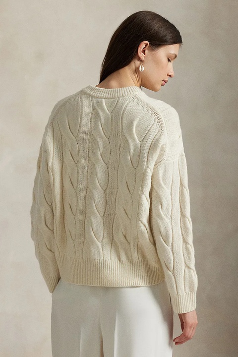 Polo Ralph Lauren sweter wełniany damski kolor biały 211972127 - zdjęcie produktu nr 2