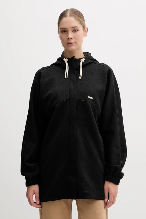 Guess kurtka PEONY kolor czarny przejściowa oversize V5YQ05 KBSL2 - zdjęcie produktu nr 1