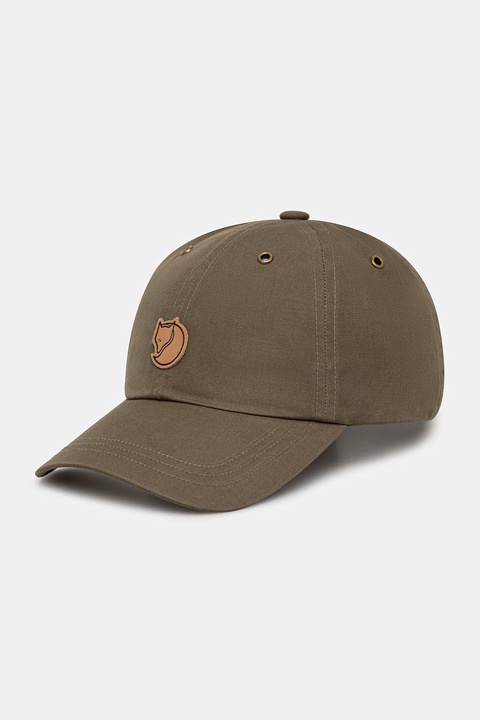 Fjallraven czapka z daszkiem Vidda kolor zielony z aplikacją F77357 - zdjęcie produktu nr 1