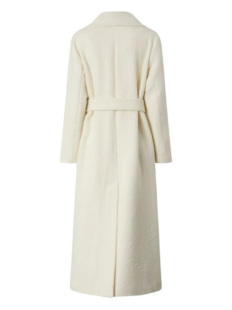 PINKO single-breasted belted coat - White - zdjęcie produktu nr 2
