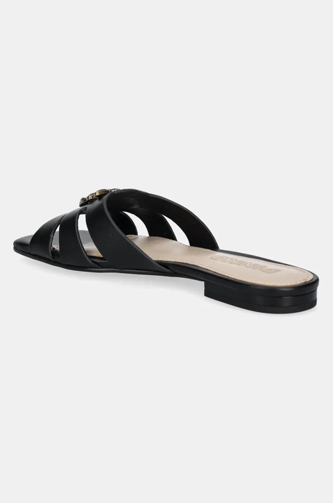 Pinko klapki skórzane Marli damskie kolor czarny SD0313 P003 Z99 - zdjęcie produktu nr 2