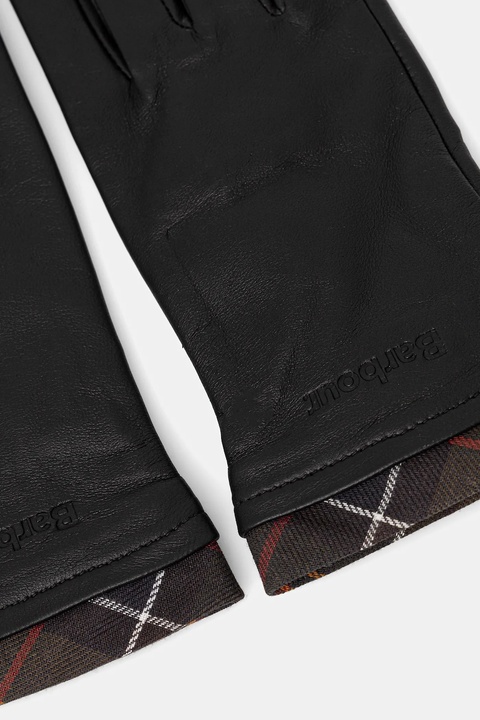 Barbour rękawiczki skórzane damskie kolor czarny LGL0048 - zdjęcie produktu nr 2